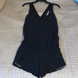 Lululemon “Chase Me” open crisscross back onesie